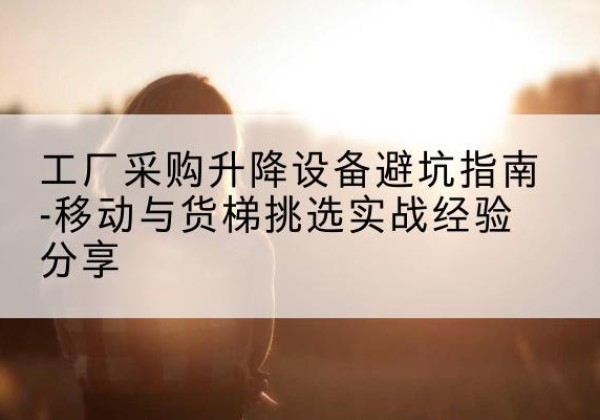 蕉岭移动式升降机怎么选-工厂采购升降设备避坑指南-移动与货梯挑选实战经验分享